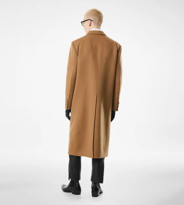 WOOL CASHMERE DOUBLE SPLITTABLE COAT CAMEL online